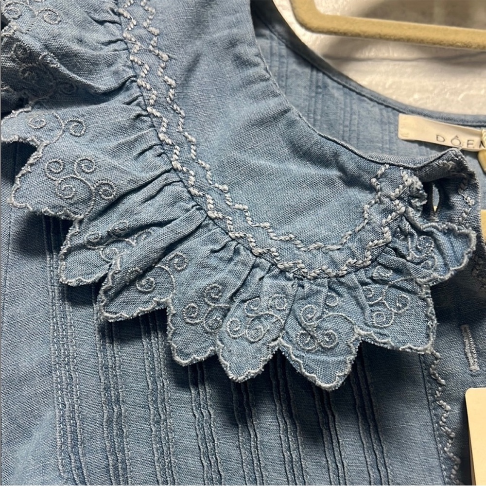 DOEN wing dress in chambray Size small - Picture 7 of 9